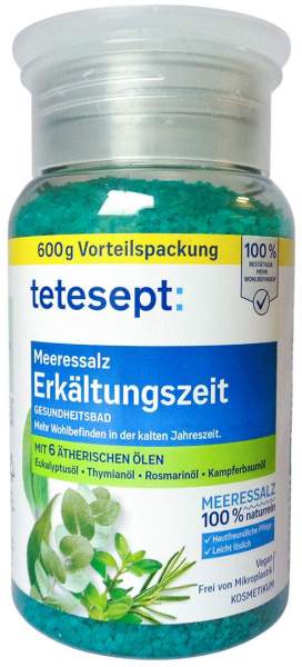 Tetesept Meeressalz Erkältungszeit 600 G