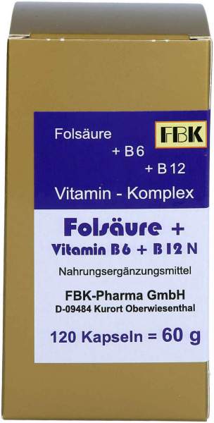 Folsäure+vitamin B6+b12 Komplex N Kapseln 10 Stück