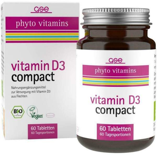 Gse Vitamin D3 Compact Bio Tabletten 60 Stück