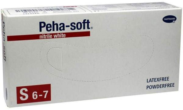 Peha-Soft Nitrile White Unt.Hands.Pud.Fr.Unst.S