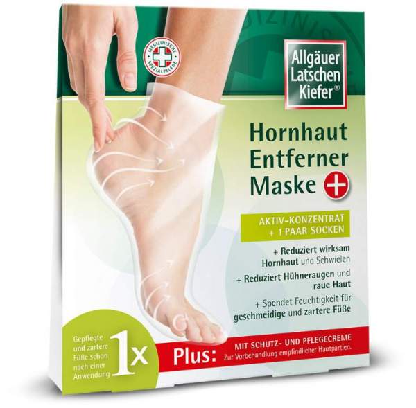 Allgäuer Latschenkiefer Hornhaut Entferner Maske Plus 1 Paar Socken