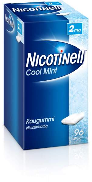 Nicotinell Kaugummi 2 mg Cool Mint 96 Stück