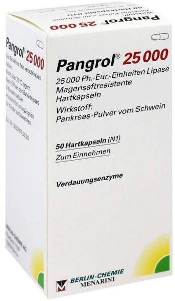 Pangrol 25000 50 Hartkapseln Mit Magensaftresistenten Überzug