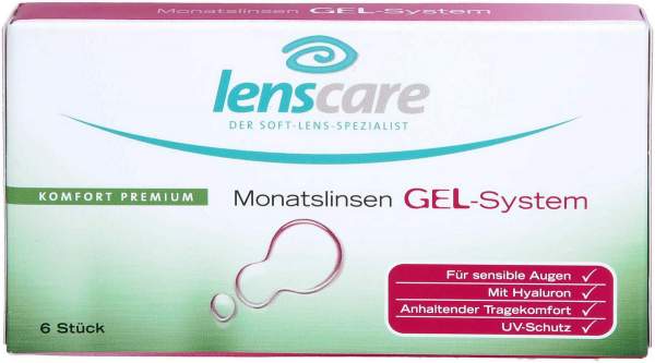 Lenscare Gel-System Monatslinse -3,75 dpt 6 Stück
