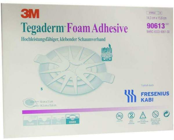 Tegaderm Foam Adhesive Fk 14,3x15,6cm Oval 90613