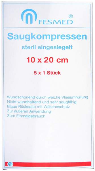 Saugkompressen Steril Fesmed 10x20 cm