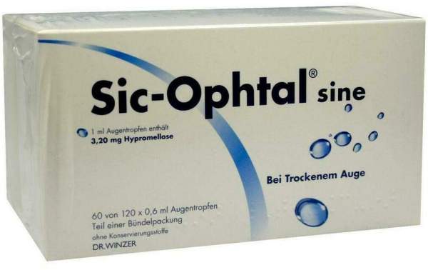 Sic-Ophtal Sine 120 X 0,6 ml Augentropfen
