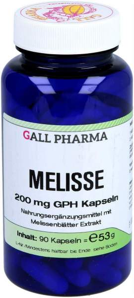 Melisse 200 mg GPH 90 Kapseln