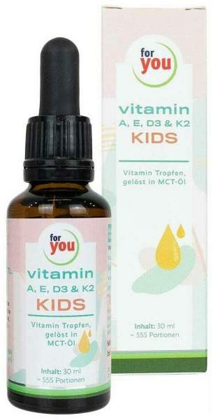 For You Vitamin A E D3 &amp; K2 Kids Flüssig 30 ml