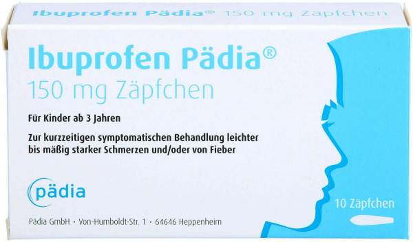Ibuprofen Pädia 150 mg Zäpfchen 10 Stück
