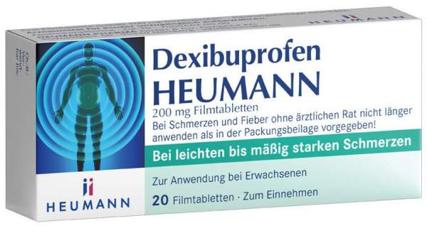 Dexibuprofen Heumann 200 mg 20 Filmtabletten