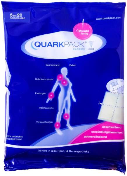 Quarkpack Kompresse bei Entzündungen 5 X 4 Stück