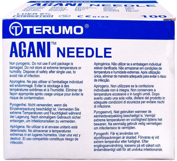 Agani Kanüle 27 G 16 mm Grau 100 Stück