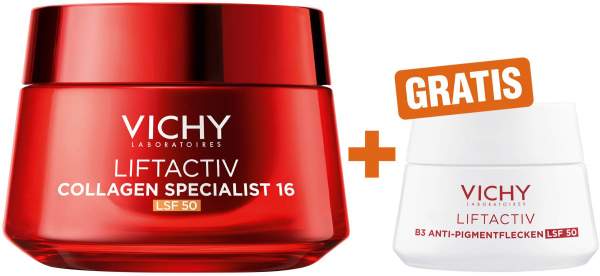 Vichy Liftactiv Collagen Specialist 16 LSF 50 50 ml + gratis Vichy Liftactiv B3 Anti-Pigmentflecken LSF 50 15 ml