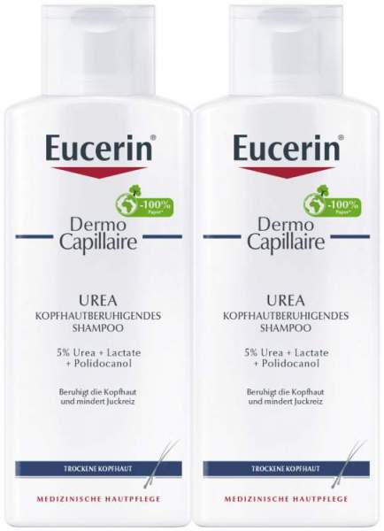 Eucerin DermoCapillaire Urea kopfhautberuhigendes Shampoo 2 x 250 ml