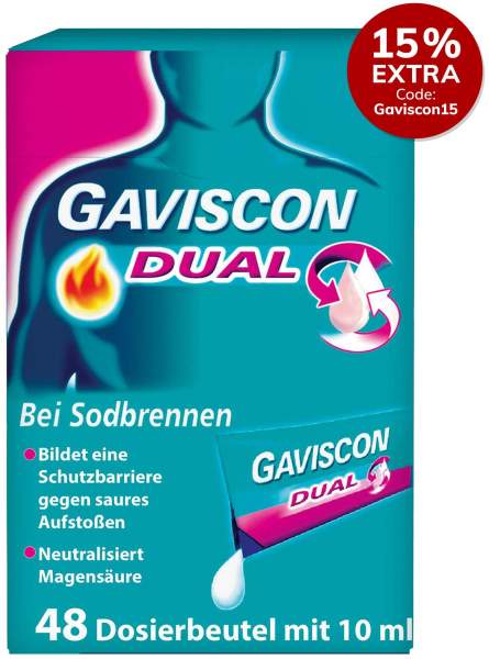 Gaviscon Dual 500 mg-213 mg-325 mg Suspension 48 x 10 ml