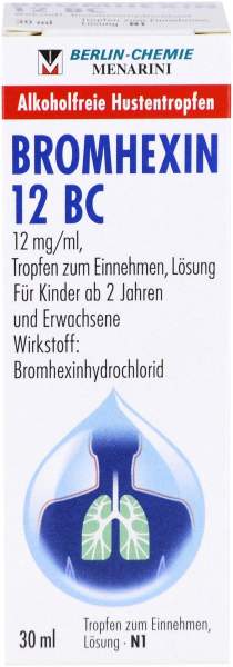 Bromhexin 12 Bc Tropfen zum Einnehmen 30 ml