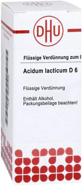 Acidum Lacticum D 6 Dilution