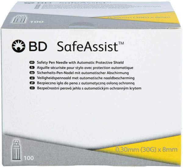 Bd Safeassist Sicherheits-Pen-Nadeln 30 G 8 mm 100 Stück