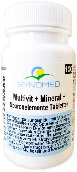 Multivit und Mineral und Spurenelemente Synomed D 100 Tabletten