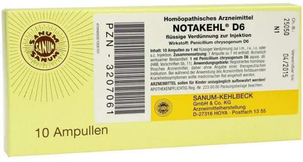 Notakehl D 6 10 X 1 Mlampullen