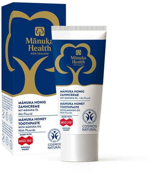 Manuka Health Honig Zahncreme mit Flourid 20 ml