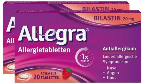Allegra Allergietabletten 20 mg 2 x 20 Schmelztabletten