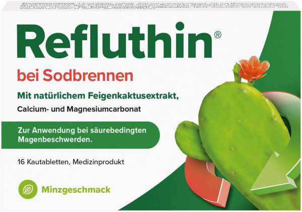 Refluthin Kautabletten Minzgeschmack 16 Stück