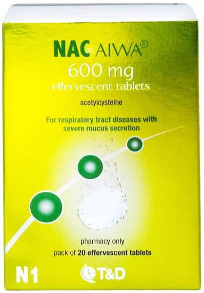 NAC Aiwa 600 mg 20 Brausetabletten