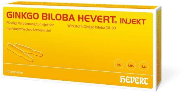 Ginkgo Biloba Hevert Injekt 10 Ampullen