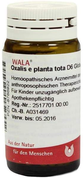 Oxalis E Planta Tota D 6 Globuli 20 G
