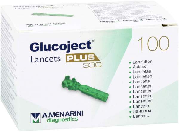 Glucoject Lancets Plus 33 G 100 Stk