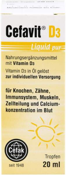 Cefavit D3 Liquid Pur Tropfen zum Einnehmen 20ml