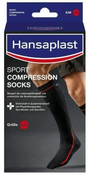 Hansaplast Sport Compression Socks Gr.L - Xl 1 Paar