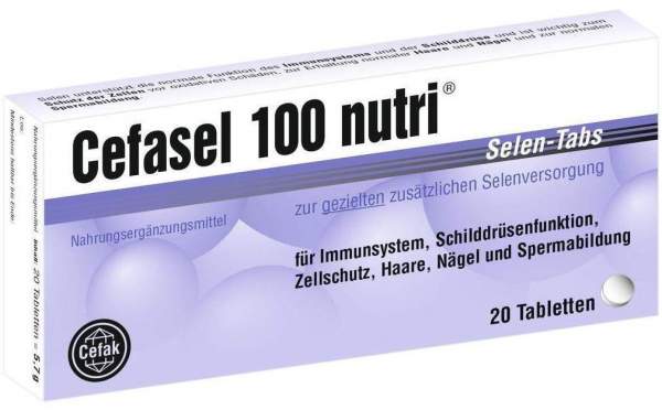 Cefasel 100 Nutri Selen Tabs 20 Tabletten