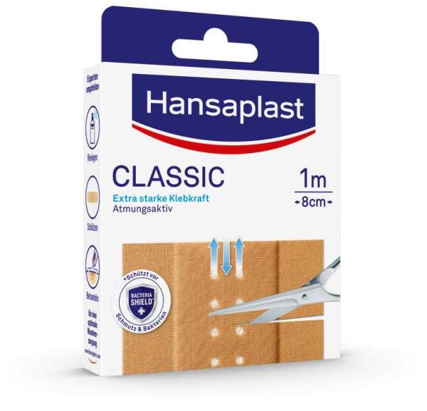 Hansaplast Classic Pflaster 1 m x 8 cm