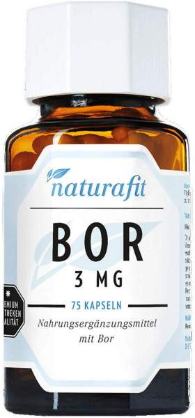 Naturafit Bor 3 mg 75 Kapseln