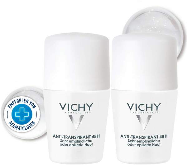 Vichy Deo Roll On Sensitiv Anti Transpirant 48h Doppelpack 2 x 50 ml
