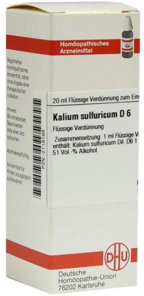 DHU Kalium sulfuricum D6 Dilution