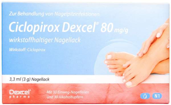 Ciclopirox Dexcel 80 mg Je G Wirkstoffhaltaltiger Nagellack