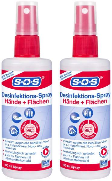SOS Desinfektions-Spray 2 x 100 ml