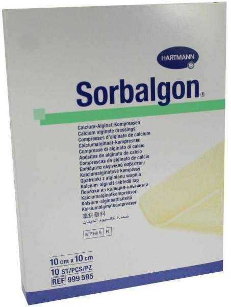 Sorbalgon Kompressen 10 X 10 cm 10 Stück