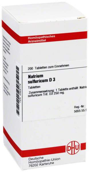 Natrium Sulfuricum D 3 200 Tabletten