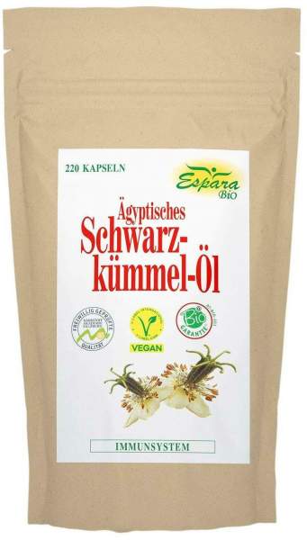 Schwarzkümmel-Öl Bio 220 Kapseln