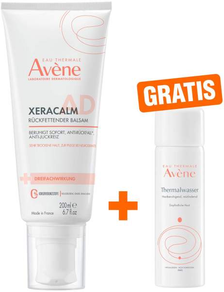 Avene XeraCalm A.D Balsam 200 ml + gratis Thermalwasserspray 50 ml