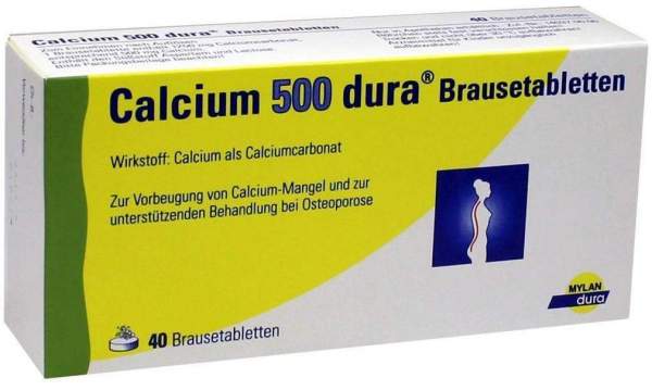 Calcium 500 Dura 40 Brausetabletten