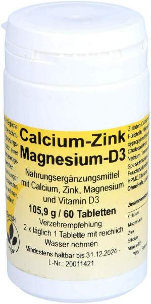 Calcium-Zink-Magnesium-D3 60 Tabletten