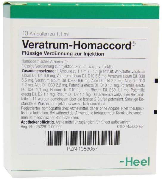 Veratrum Homaccord Ampullen