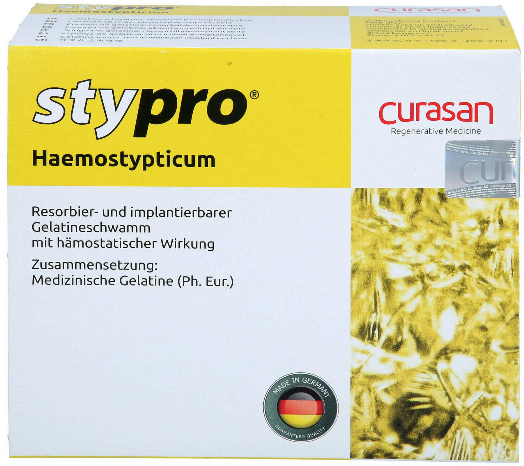 Stypro Gelatineschwamm Cubus 10 X 10 X 10 mm 30 Stück kaufen ...