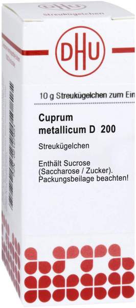 Cuprum Metallicum D 200 Globuli 10 G